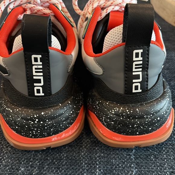 Puma Thunder Electric Men's Black and Red Sneakers - Picture 4 of 9